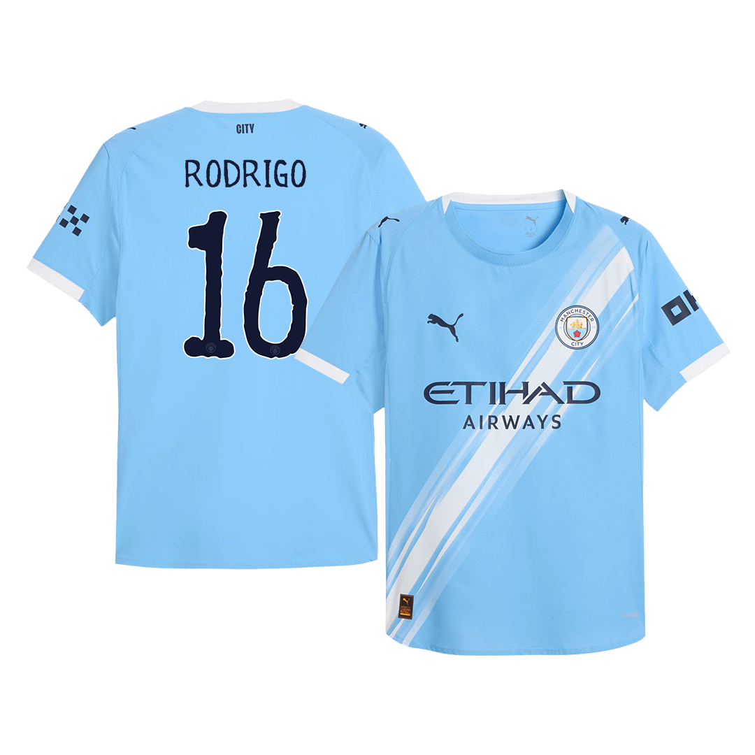 Camiseta RODRIGO #16 Manchester City 2025/26 Copa Mundial de Clubes Primera Equipación Hombre-Versión Jugador