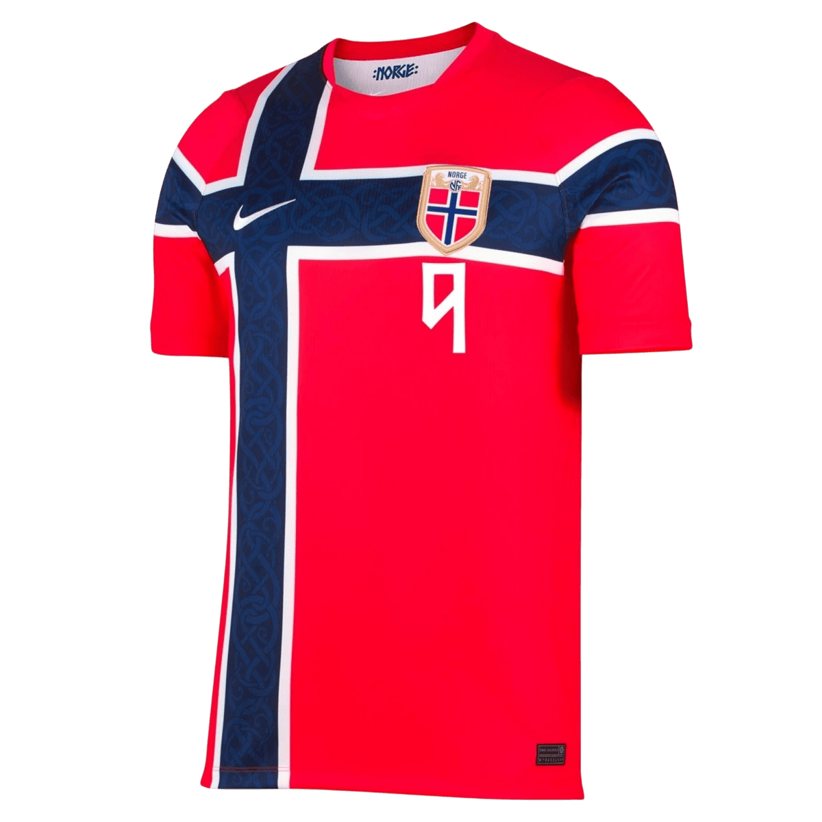 Camiseta Braut Haaland #9 Noruega 2026 Primera Equipación Copa del Mundo - Versión Hincha