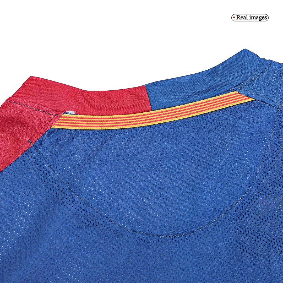 UCL Camiseta Retro 2008/09 Barcelona Primera Equipación Manga Larga