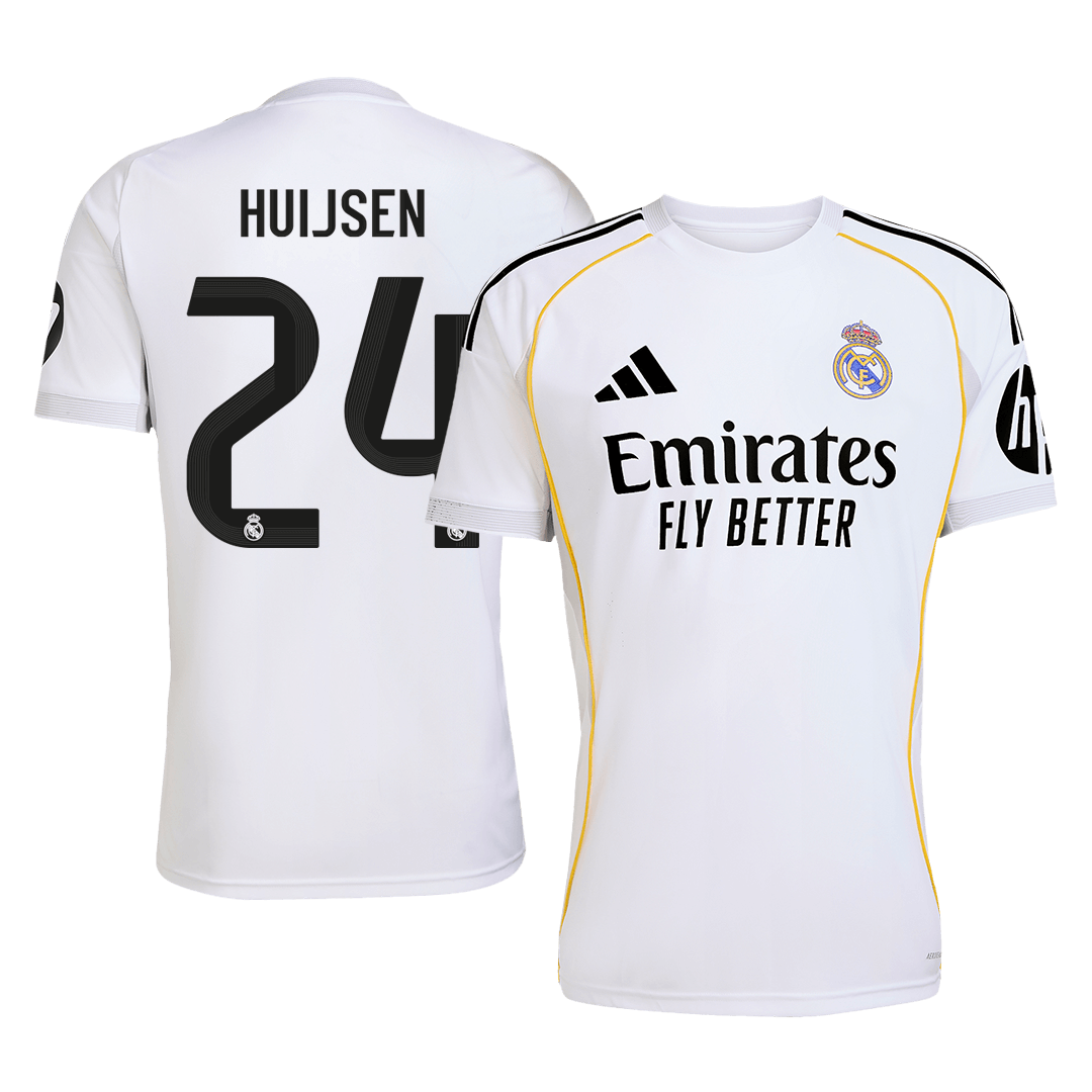 Camiseta HUIJSEN #24 Real Madrid 2025/26 Primera Equipación-Versión Hincha