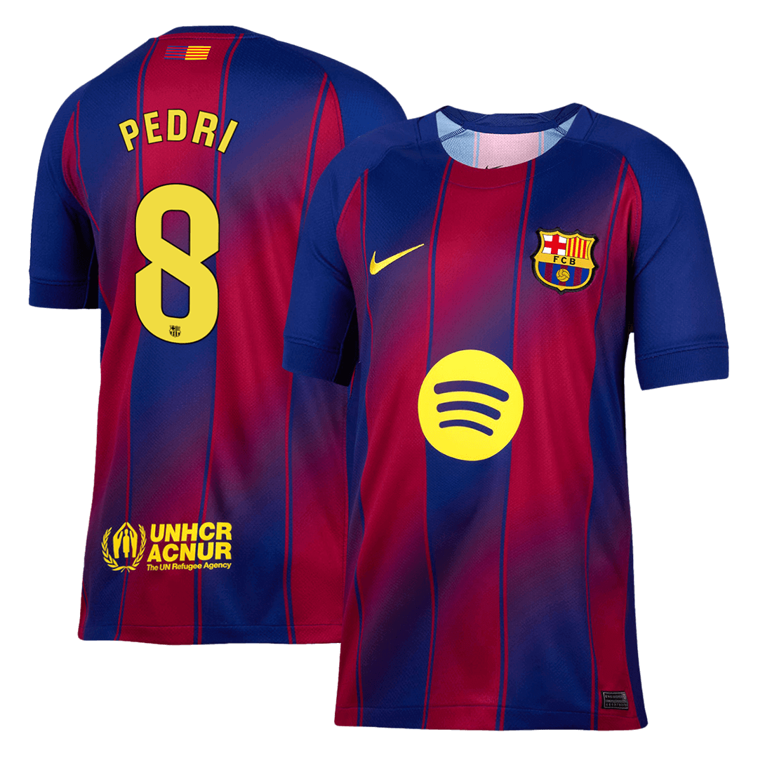 Camiseta PEDRI #8 Barcelona 2025/26 Primera Equipación-Versión Hincha