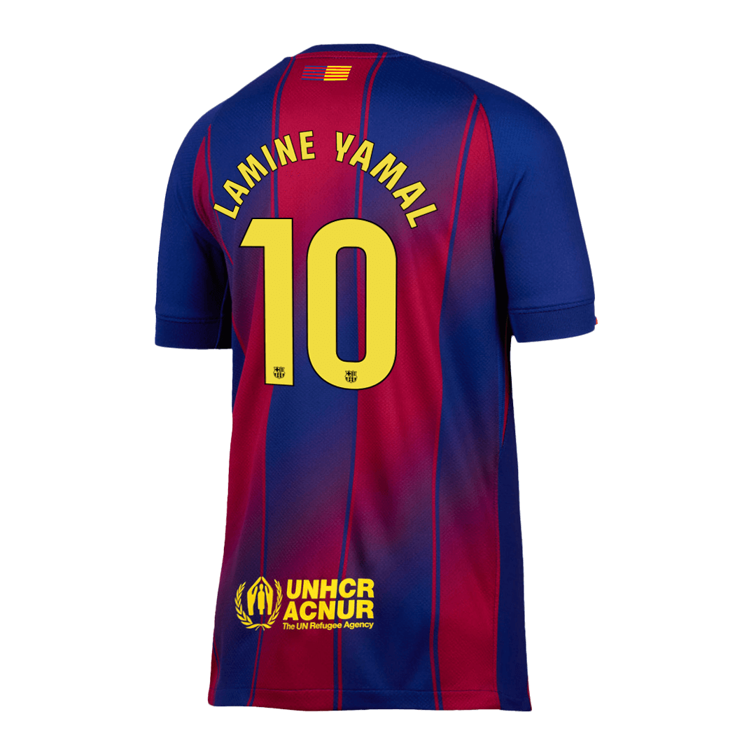 Camiseta LAMINE YAMAL #10 Barcelona 2025/26 Primera Equipación-Versión Hincha