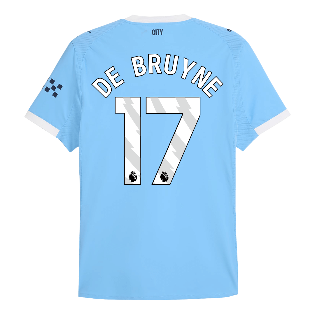 Camiseta DE BRUYNE #17 Manchester City 2025/26 Primera Equipación - Versión Jugador