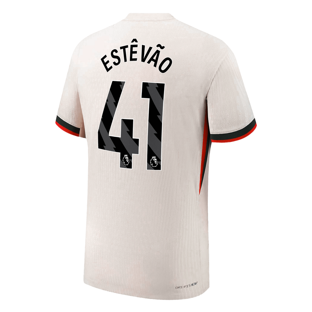 Camiseta Auténtica ESTÊVÃO #41 Chelsea 2025/26 Segunda Equipación -Versión Jugador
