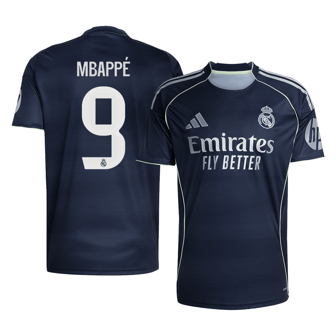 Camiseta MBAPPÉ #9 Real Madrid 2025/26 Segunda Equipación-Versión Hincha