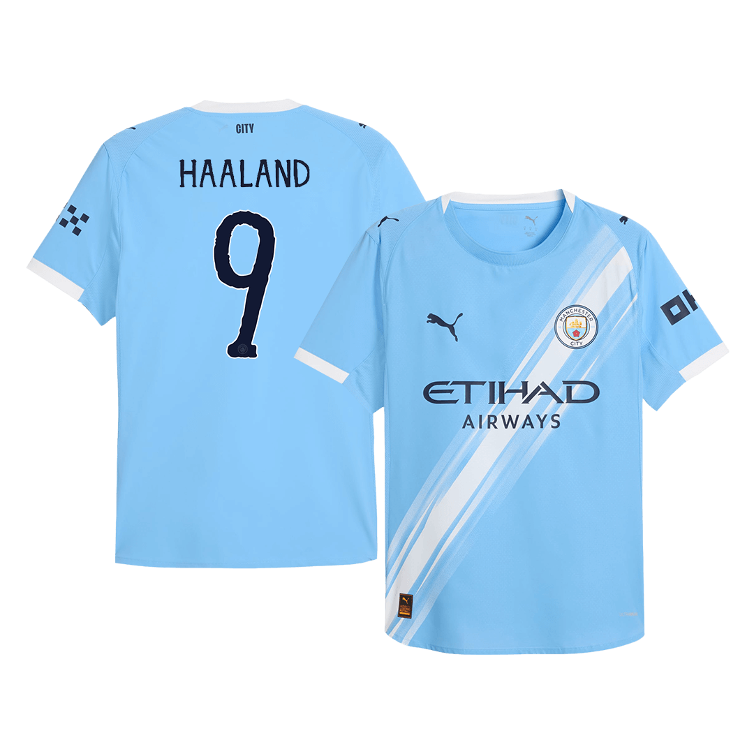 Camiseta HAALAND #9 Manchester City 2025/26 Copa Mundial de Clubes Primera Equipación Hombre-Versión Jugador