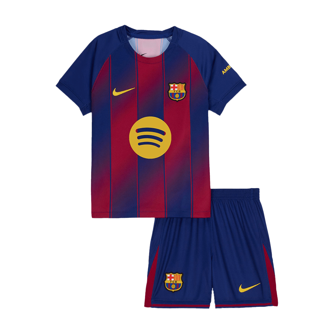 Miniconjunto Barcelona 2025/26 Primera Equipación Niño (Camiseta + Pantalón Corto)