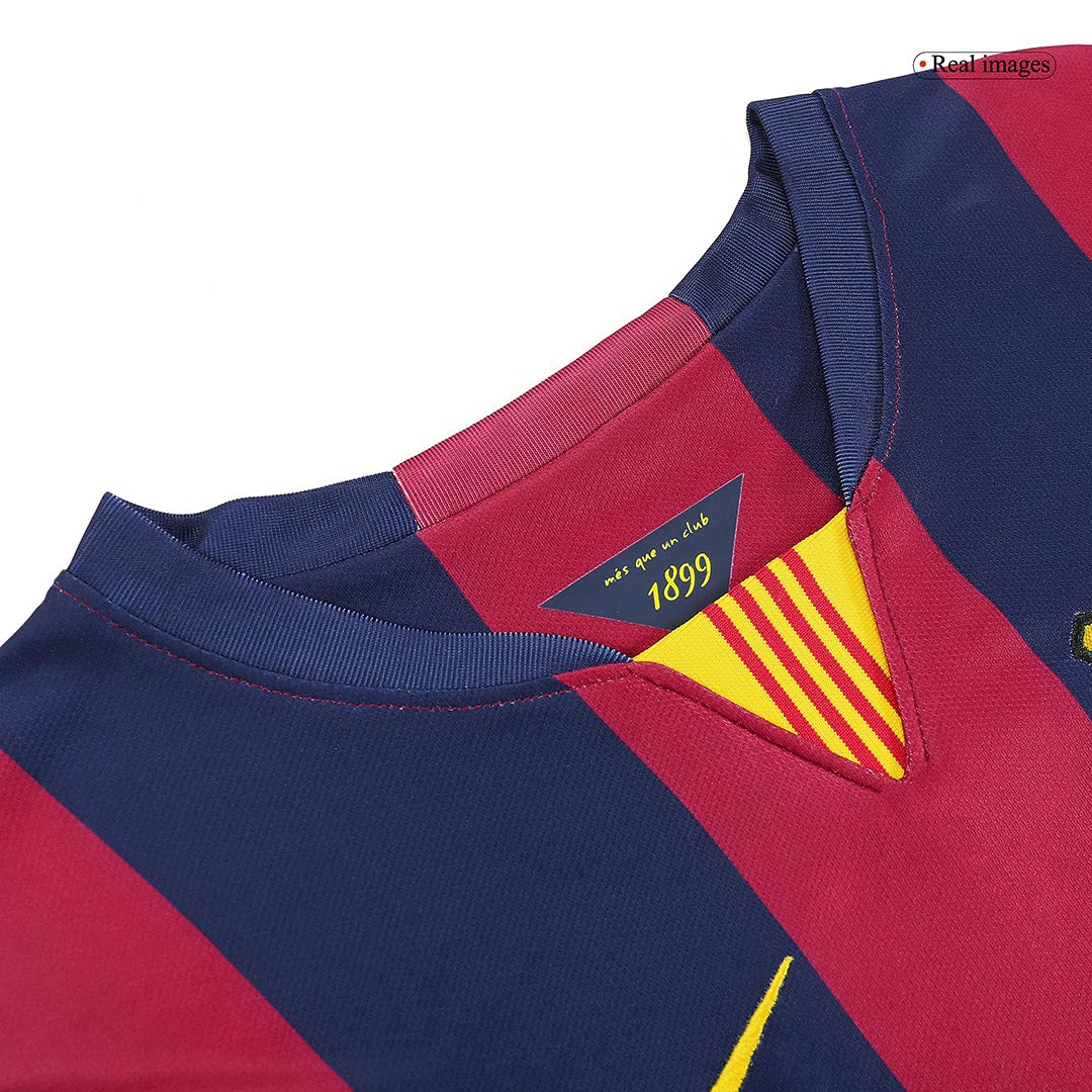 Camiseta Retro 2014/15 NEYMAR JR #11 Barcelona Primera Equipación