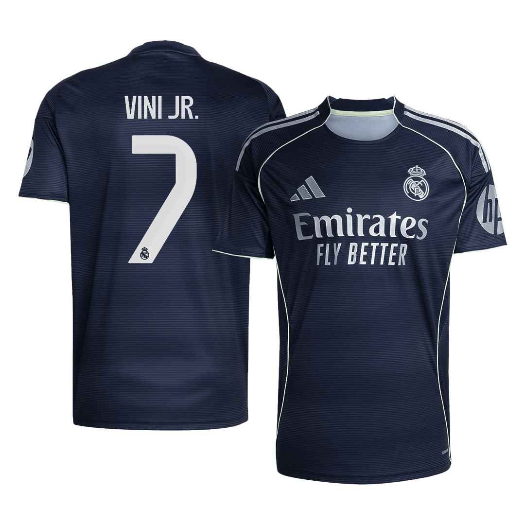 Camiseta VINI JR. #7 Real Madrid 2025/26 Segunda Equipación-Versión Hincha