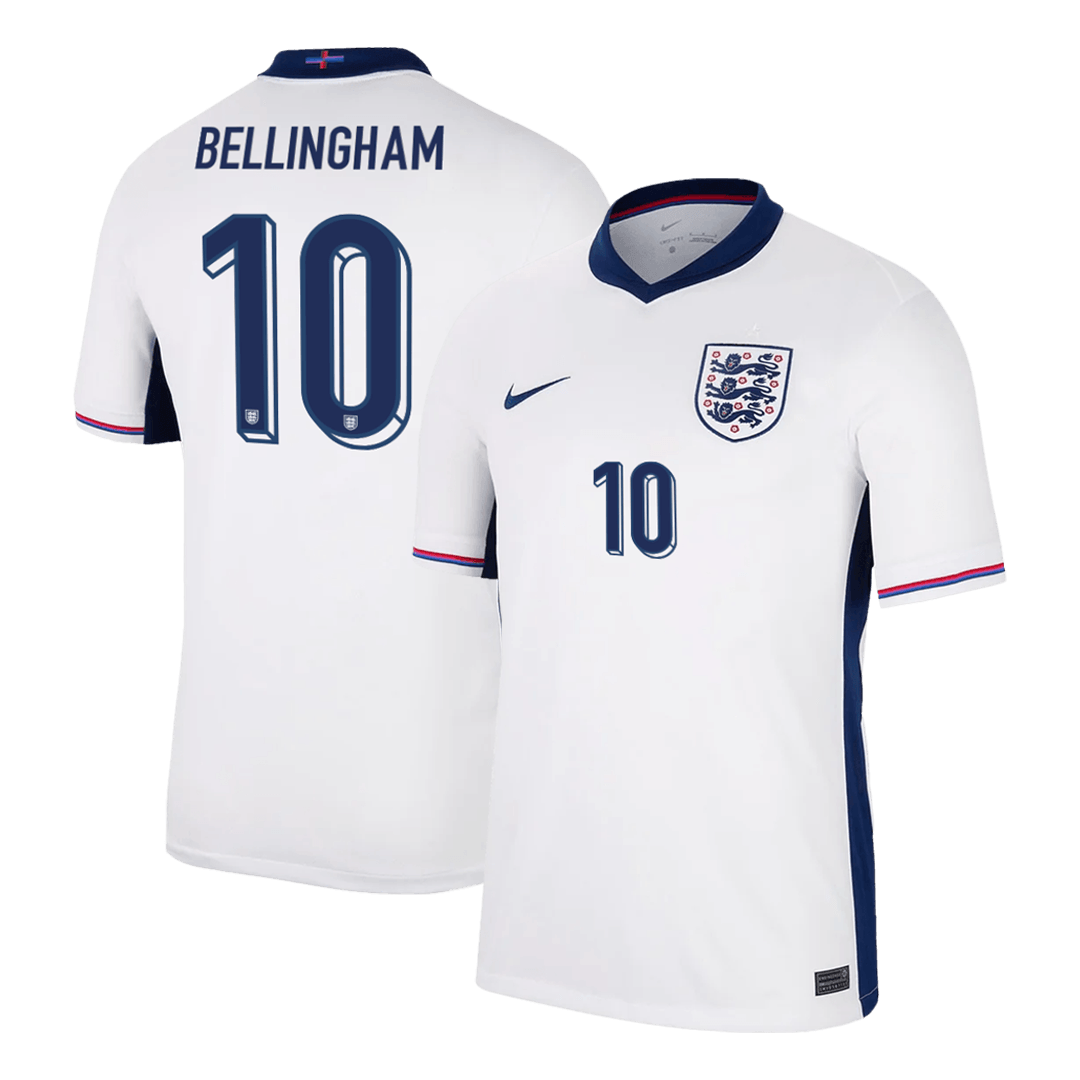 Camiseta BELLINGHAM #10 Inglaterra Euro 2024 Primera Equipación Local Hombre-Versión Hincha