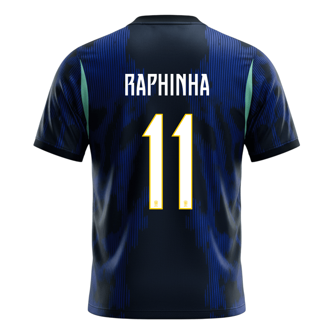 Camiseta RAPHINHA #11 Brazil 2026 Segunda Equipación Copa del Mundo - Versión Hincha