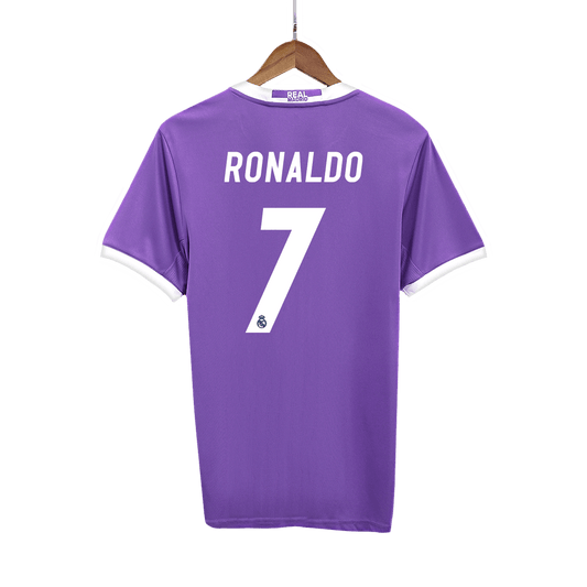 Camiseta Retro 2016/17 RONALDO #7 Real Madrid Segunda Equipación