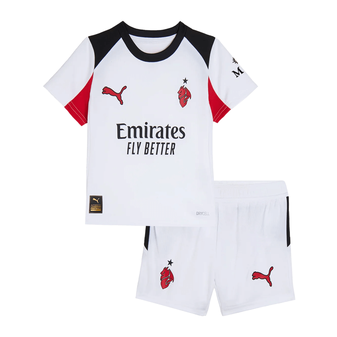 Conjunto Infantil AC Milan 2025/26 Segunda Equipación Kids