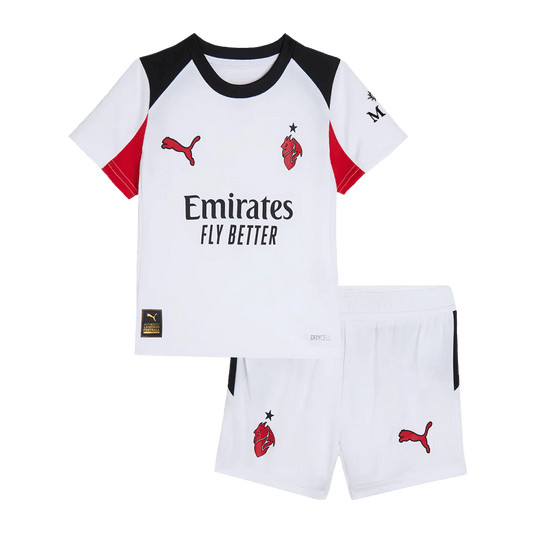 Conjunto Infantil AC Milan 2025/26 Segunda Equipación Kids