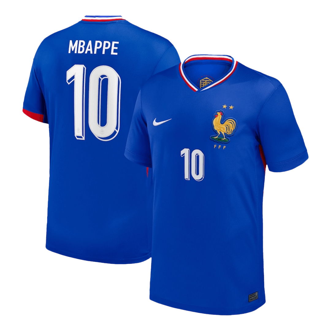 Camiseta MBAPPE #10 Francia Euro 2024 Primera Equipación Hombre-Versión Hincha
