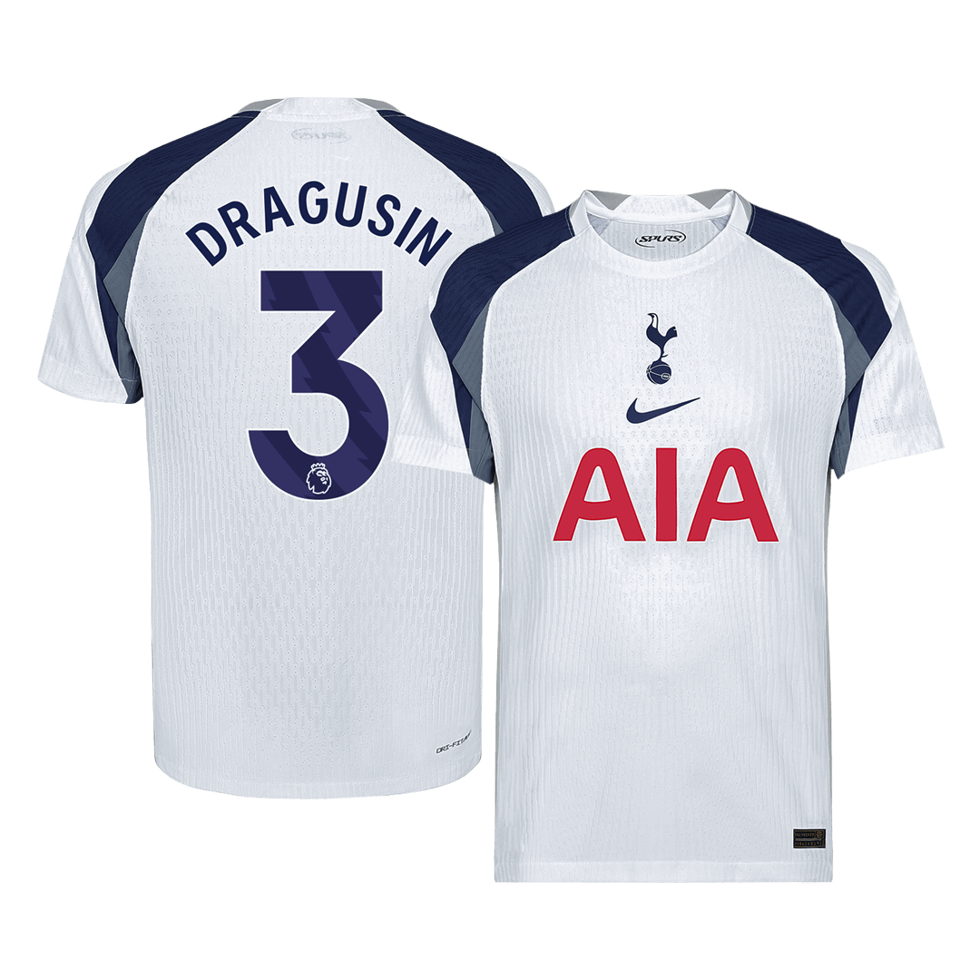 Camiseta Auténtica DRAGUSIN #3 Tottenham Hotspur 2025/26 Primera Equipación -Versión Jugador