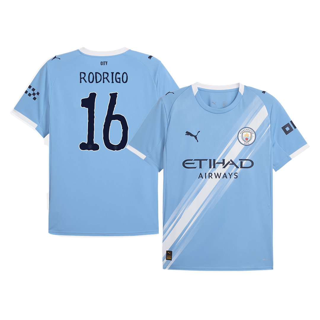 Camiseta RODRIGO #16 Manchester City 2025/26 Copa Mundial de Clubes Primera Equipación Hombre - Versión Hincha(Calidad Premium)