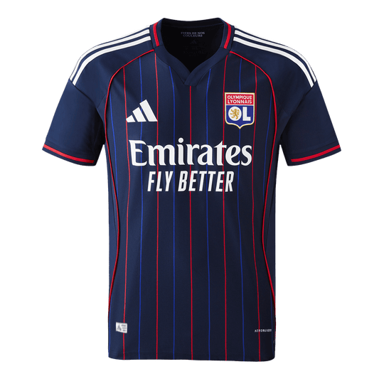 Camiseta Auténtica Olympique Lyonnais 2025/26 Segunda Equipación -Versión Jugador