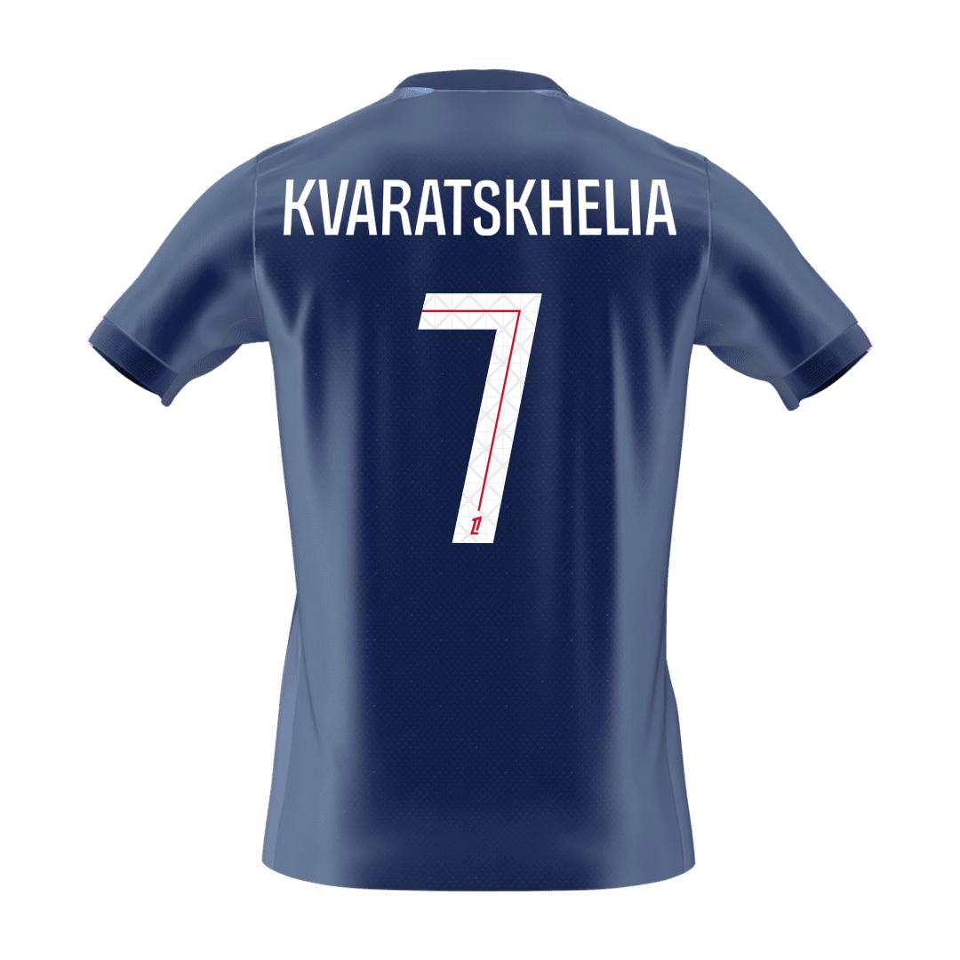 Calidad Premium Camiseta KVARATSKHELIA #7 PSG 2025/26 Primera Equipaci¨®n-Versi¨®n Hincha