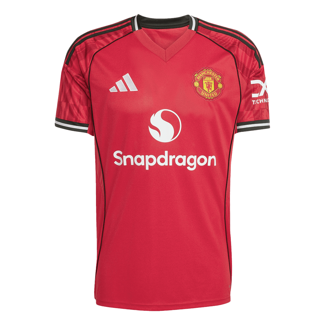 Camiseta B.FERNANDES #8 Manchester United 2025/26 Primera Equipación-Versión Hincha