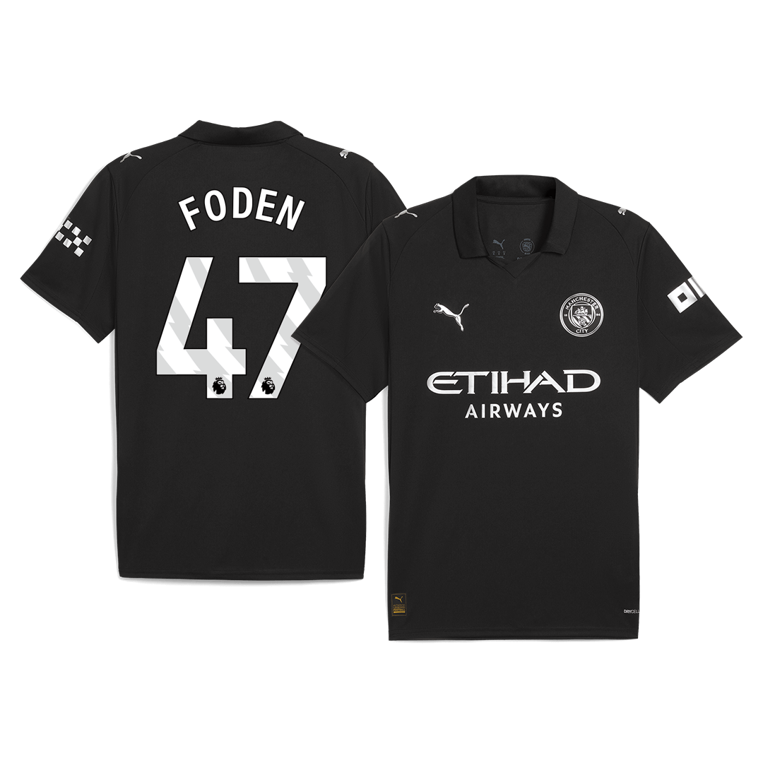Camiseta FODEN #47 Manchester City 2025/26 Segunda Equipación-Versión Hincha