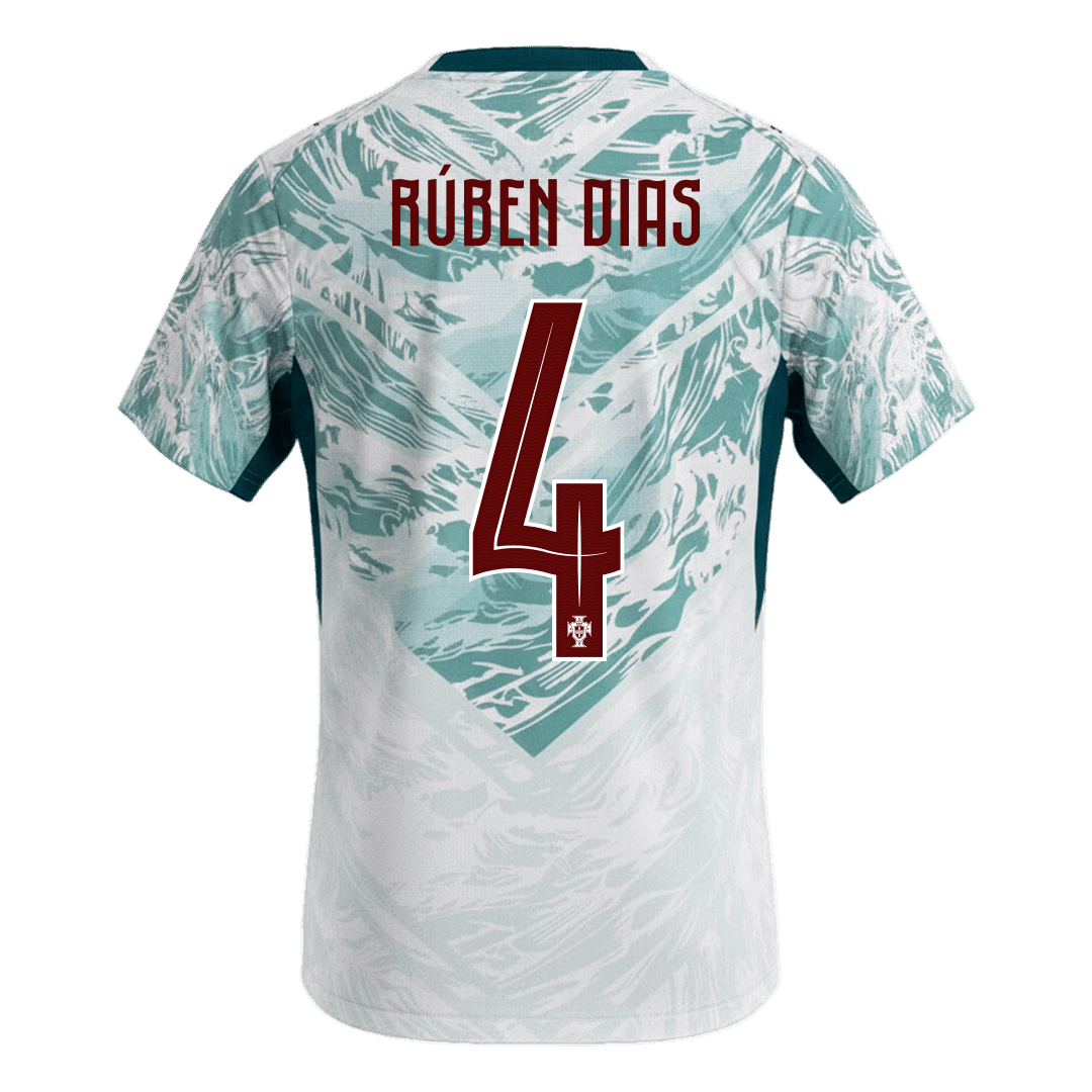 Camiseta RÚBEN DIAS #4 Portugal 2026 Segunda Equipación Copa del Mundo - Versión Hincha