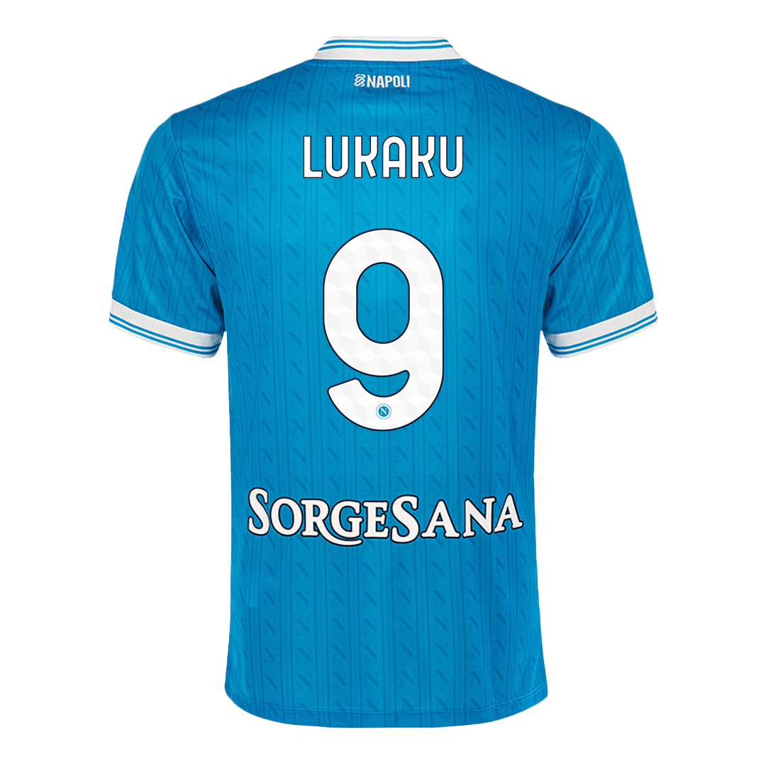 Camiseta LUKAKU #9 Napoli 2025/26 Primera Equipación-Versión Hincha