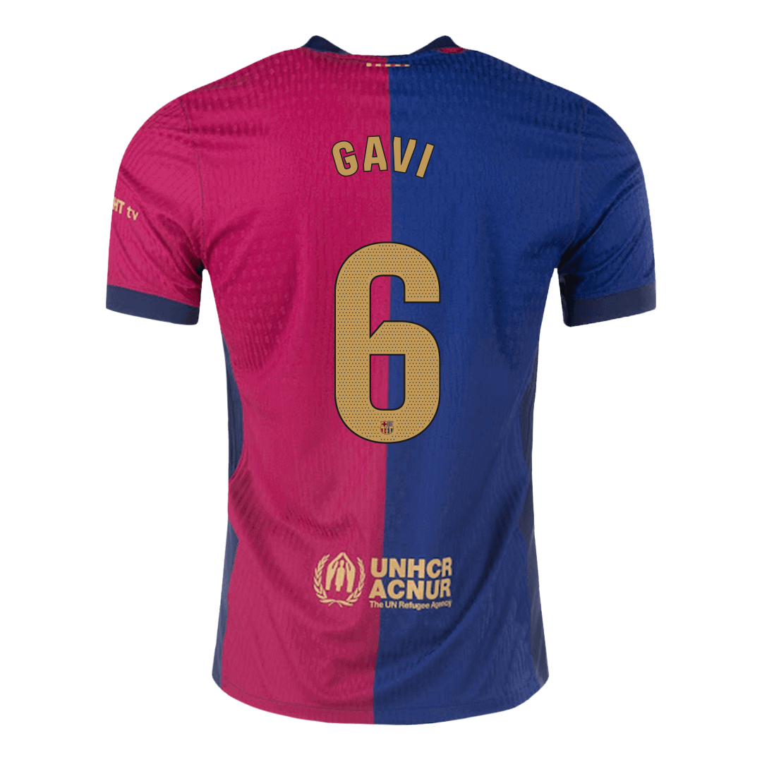 Camiseta GAVI #6 Barcelona 2024/25 Primera Equipación - Versión Jugador