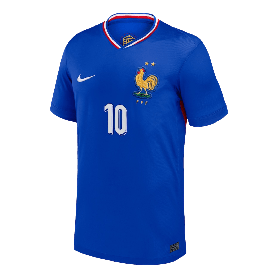 Camiseta MBAPPE #10 Francia Euro 2024 Primera Equipación Hombre-Versión Hincha