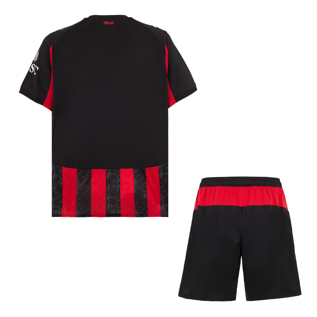 Conjunto AC Milan 2025/26 Primera Equipación (Camiseta + Pantalón Corto)
