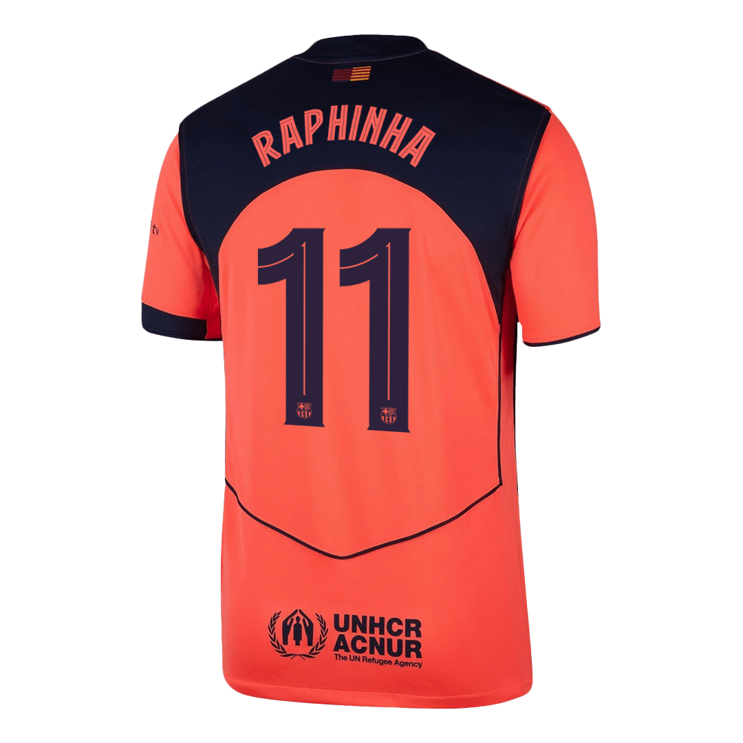UCL Camiseta RAPHINHA #11 Barcelona 2025/26 Tercera Equipación - Versión Hincha
