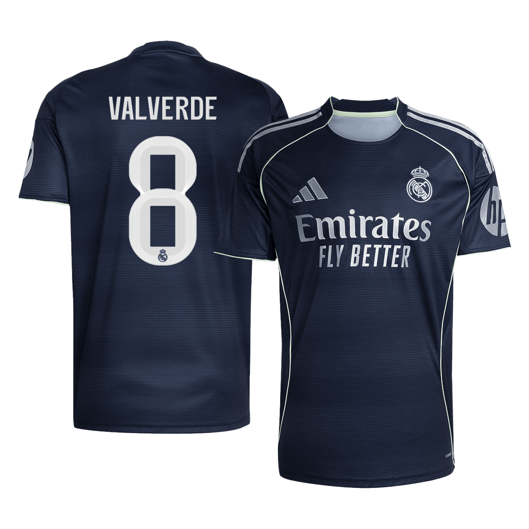 Camiseta VALVERDE #8 Real Madrid 2025/26 Segunda Equipación Hombre - Versión Hincha