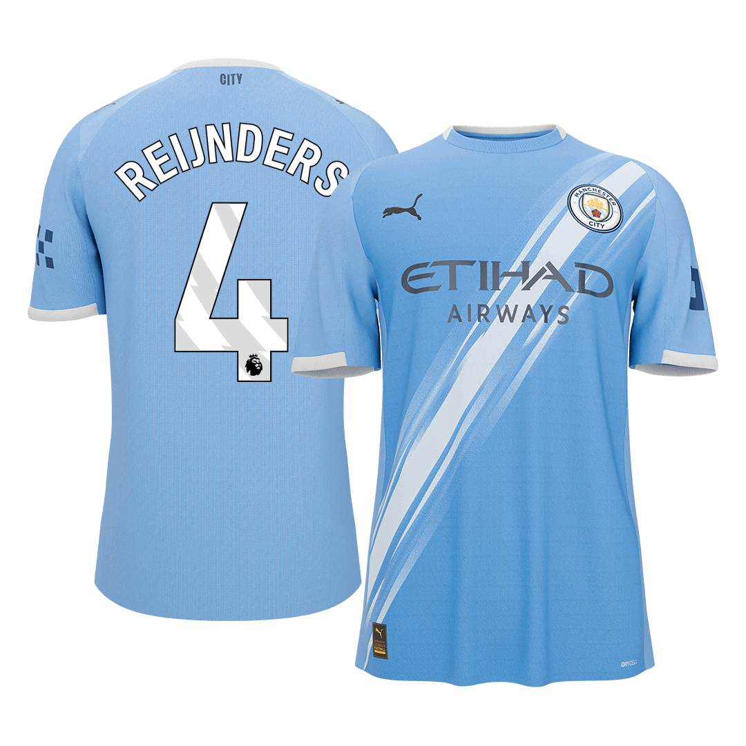 Calidad Premium Camiseta REIJNDERS #4 Manchester City 2025/26 Primera Equipación -Versión Hincha