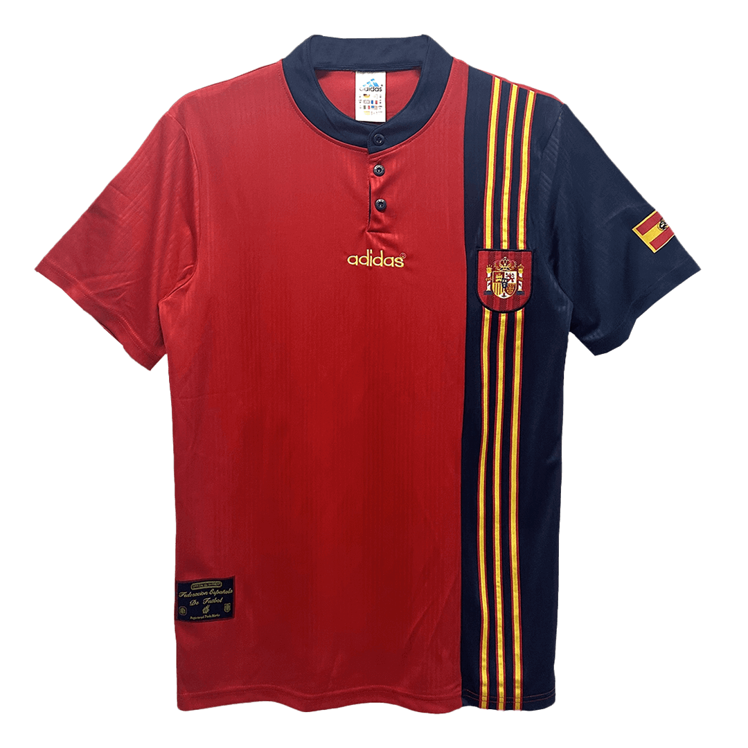 Camiseta Retro 1996 España Primera Equipación
