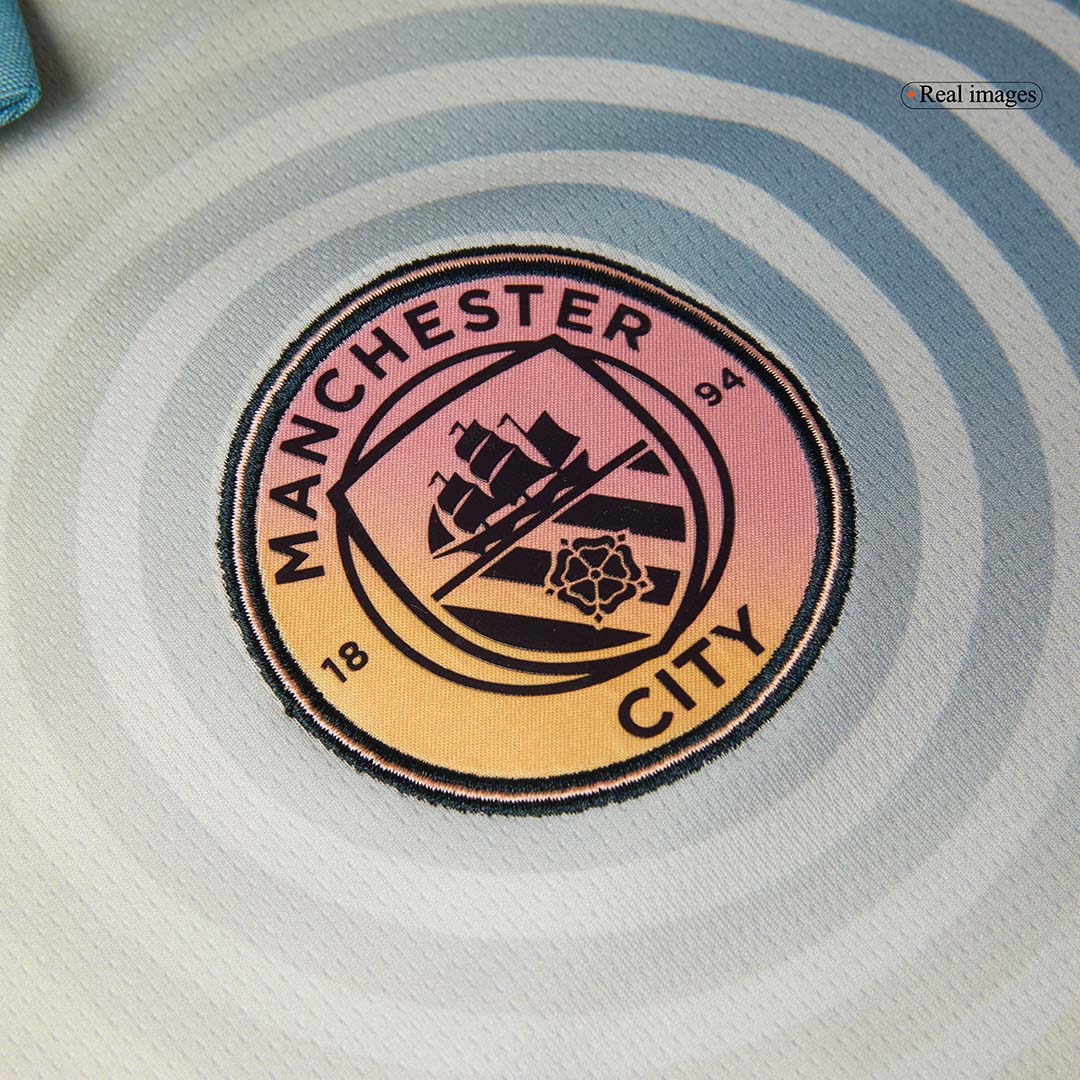 UCL Camiseta Manchester City 2024/25 Cuarta Equipación 'Definitivamente City' - Versión Hincha