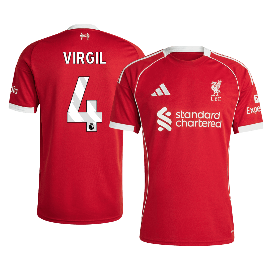 Camiseta VIRGIL #4 Liverpool 2025/26 Primera Equipación-Versión Hincha