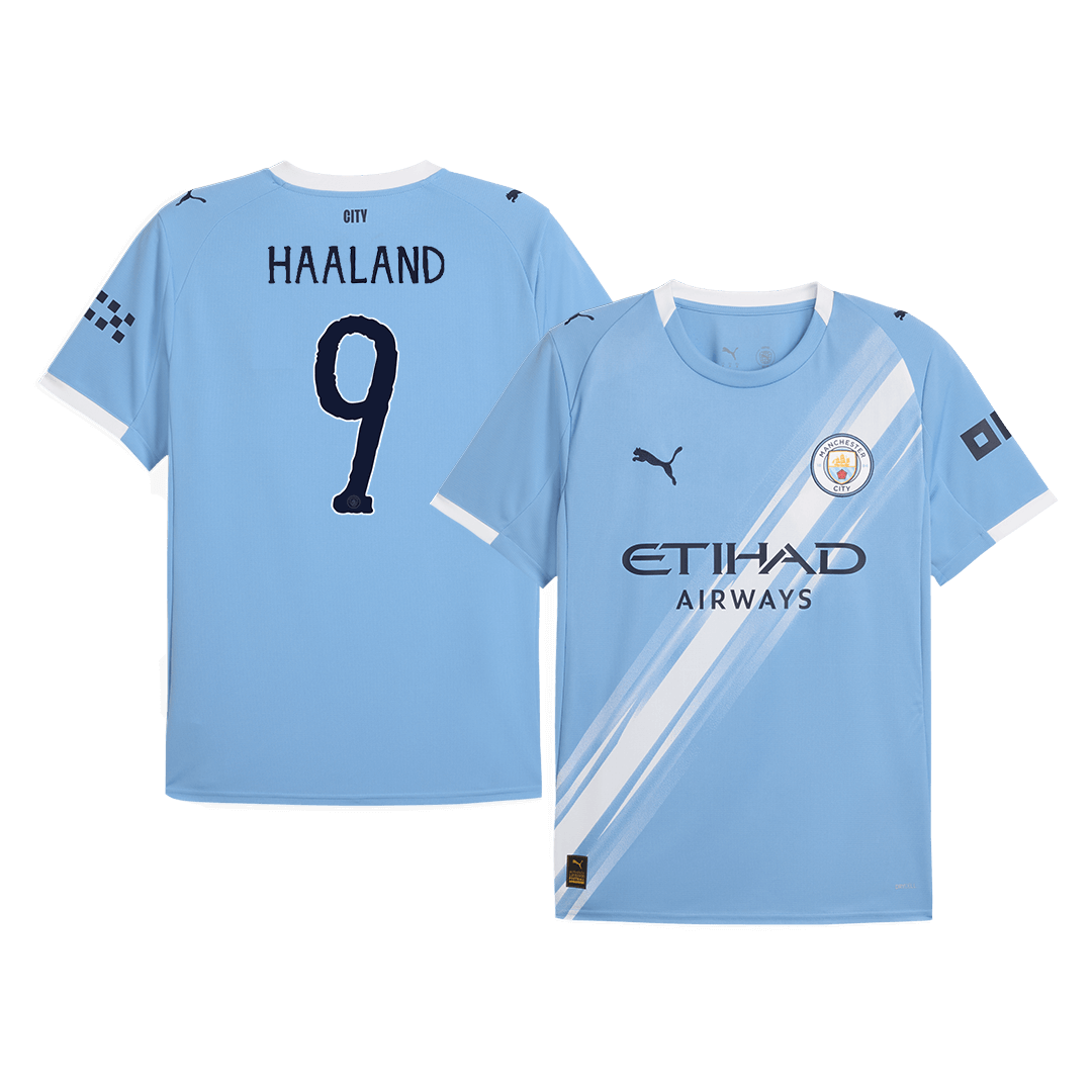 Camiseta HAALAND #9 Manchester City 2025/26 Copa Mundial de Clubes Primera Equipación Hombre - Versión Hincha(Calidad Premium)