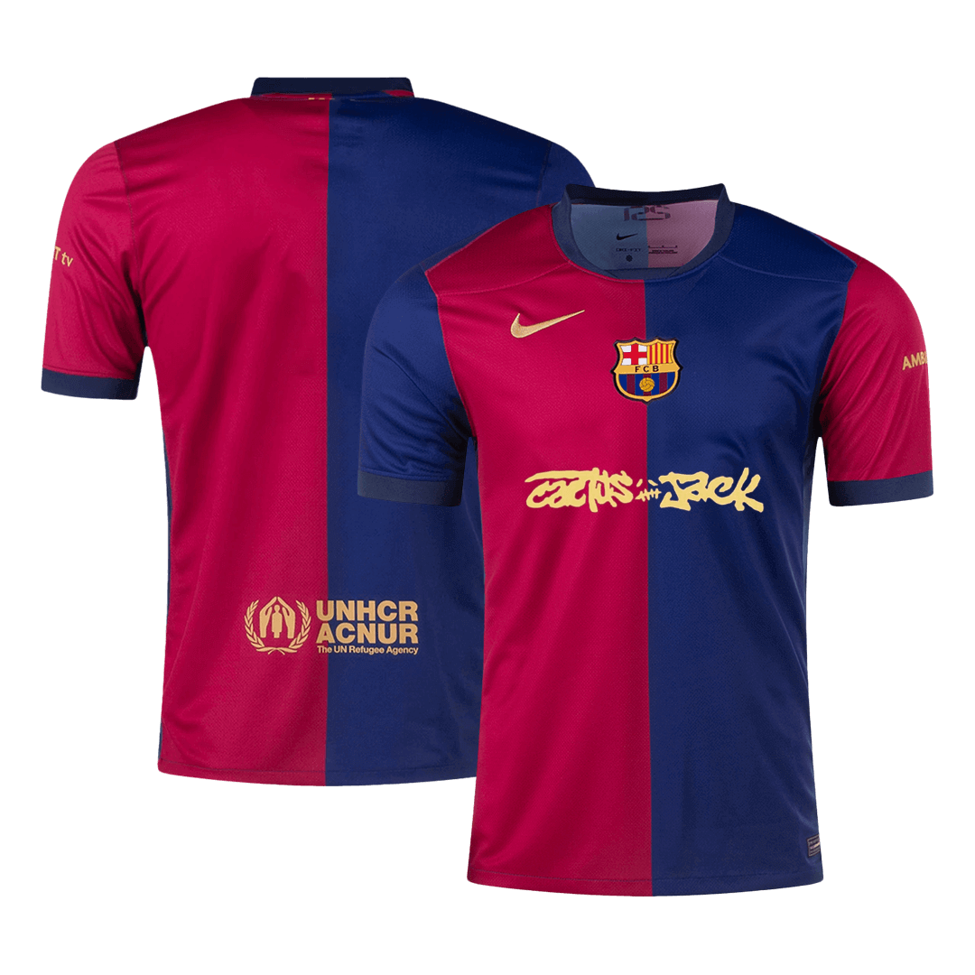 Camiseta Barcelona X Travis Scott 2024/25 Home Local Hombre - Versión Hincha