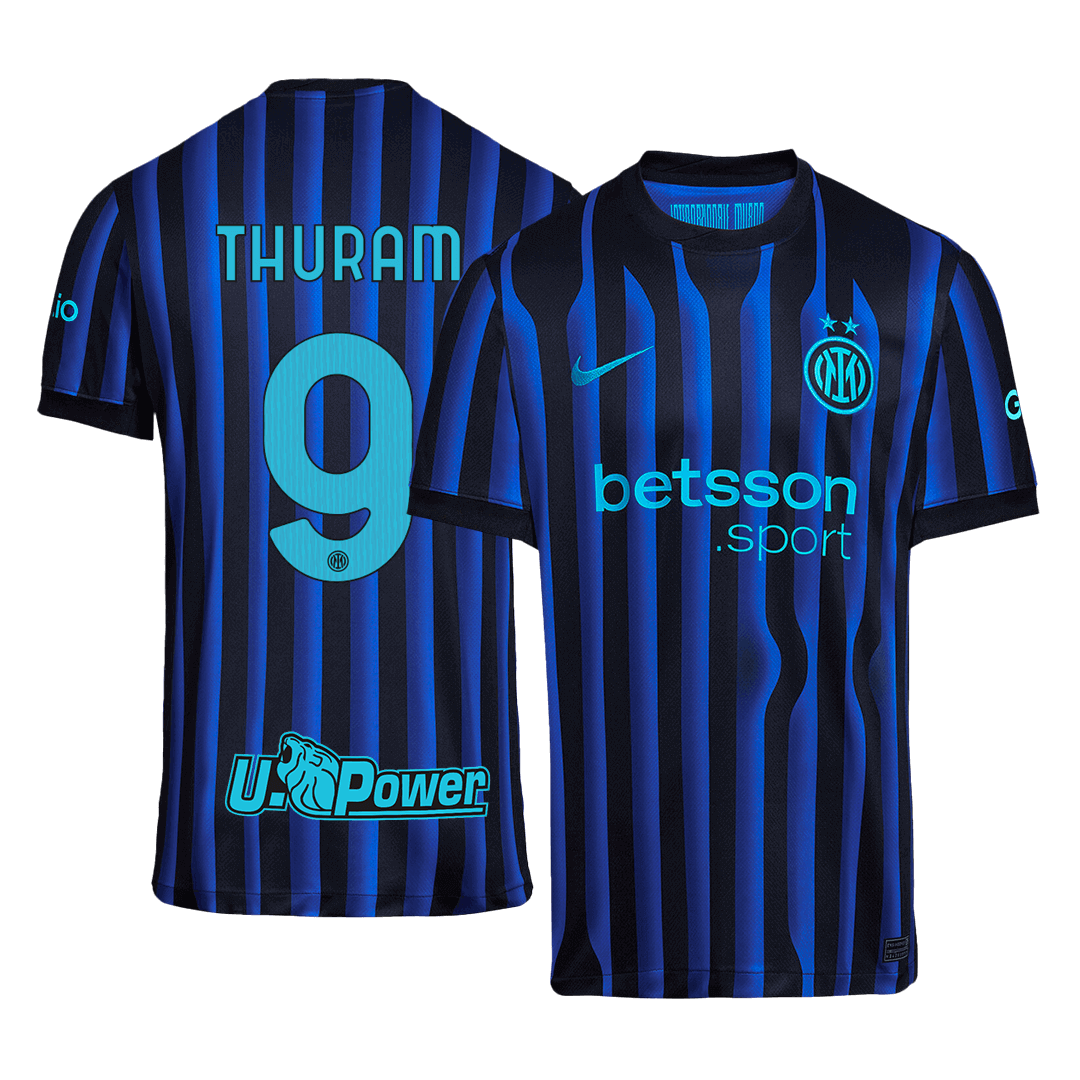 Camiseta THURAM #9 Inter Milan 2025/26 Primera Equipación - Versión Hincha