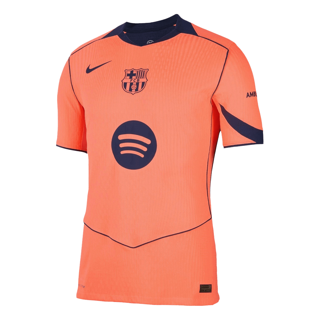 UCL Camiseta Auténtica PEDRI #8 Barcelona 2025/26 Tercera Equipación -Versión Jugador