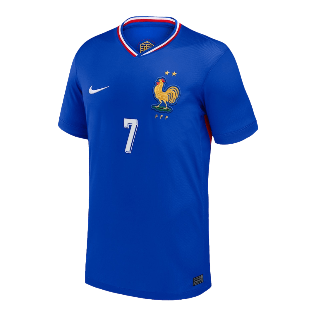 Camiseta GRIEZMANN #7 Francia Euro 2024 Primera Equipación Hombre-Versión Hincha