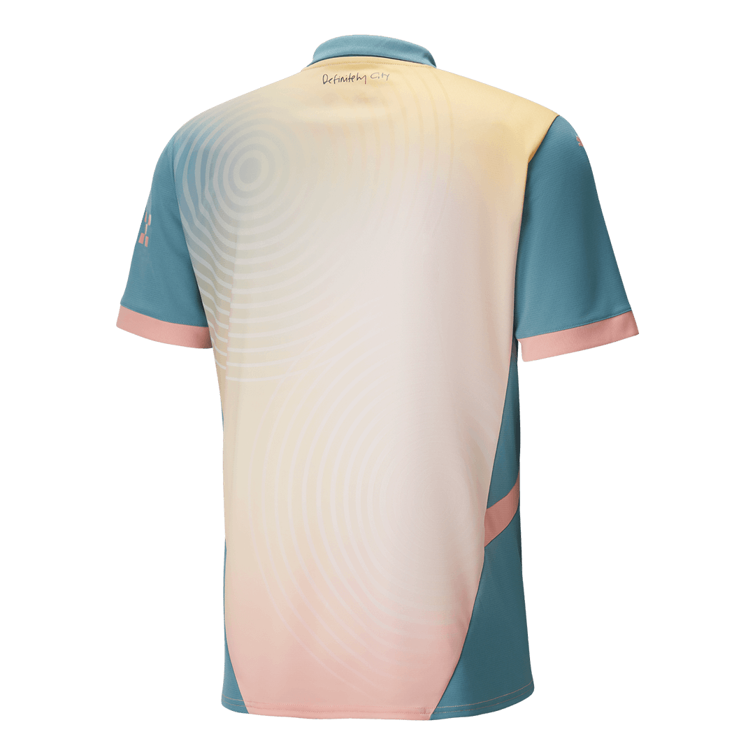 UCL Camiseta Manchester City 2024/25 Cuarta Equipación 'Definitivamente City' - Versión Hincha