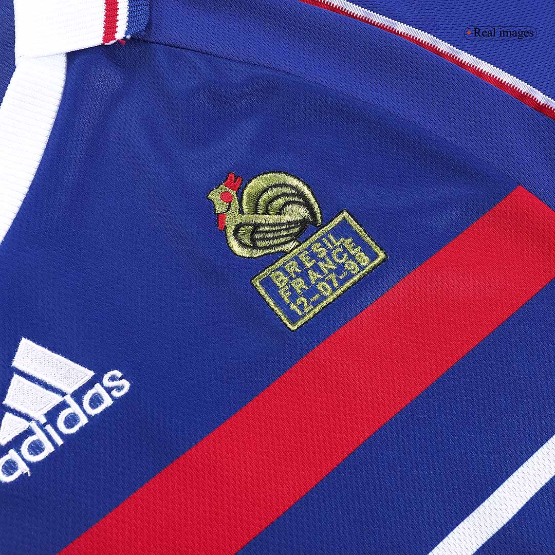 Camiseta Retro 1998 ZIDANE #10 Francia Primera Equipación Copa del Mundo