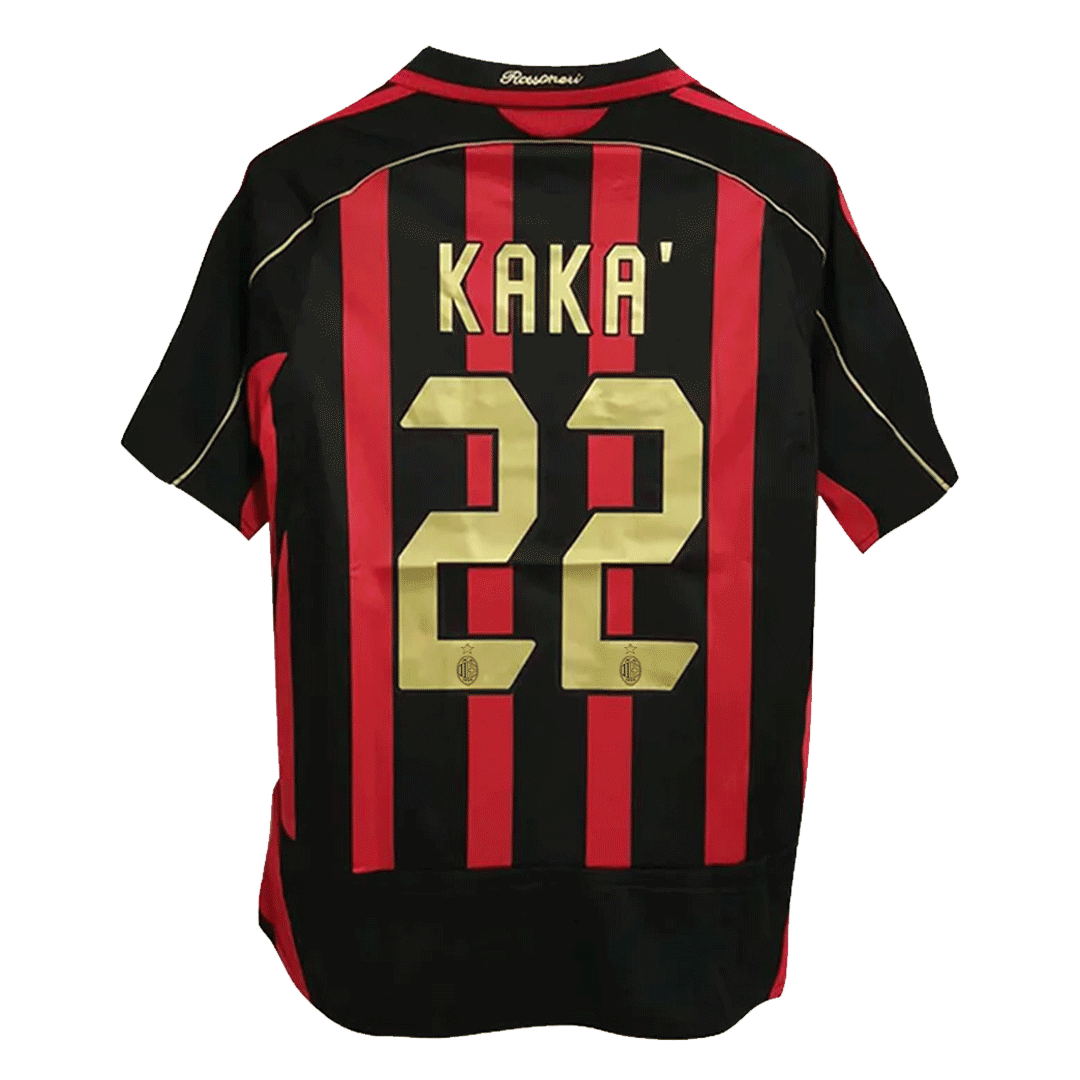 Camiseta Retro 2006/07KAKA' #22 AC Milan Primera Equipación
