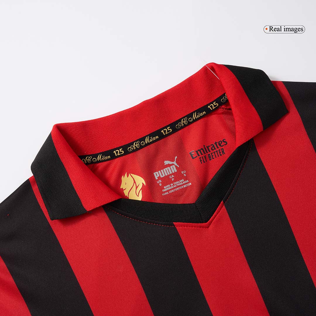 Camiseta AC Milan Aniversario de 125 Años 2024/25 Manga Larga- Versión Hincha