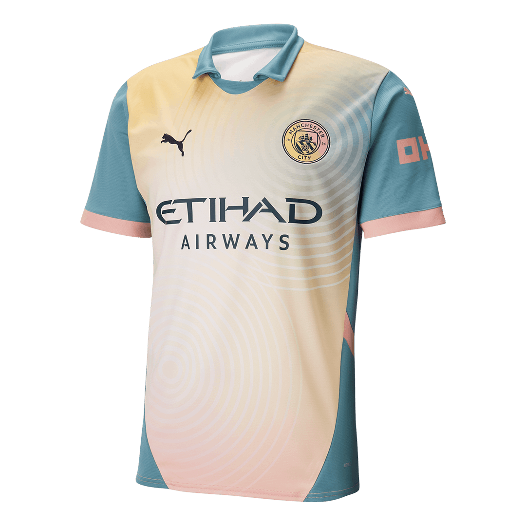 UCL Camiseta Manchester City 2024/25 Cuarta Equipación 'Definitivamente City' - Versión Hincha