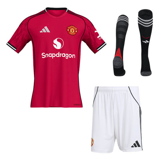 Calidad Premium Conjunto Completo Manchester United 2025/26 Primera Equipación