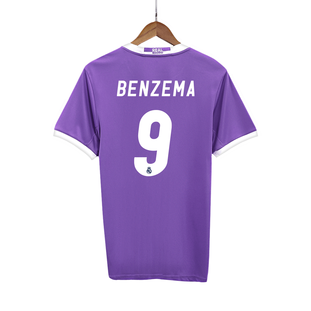 Camiseta Retro 2016/17 Benzema #9 Real Madrid Segunda Equipación