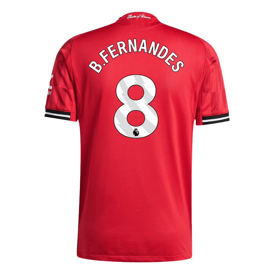 Camiseta Auténtica B.FERNANDES #8 Manchester United 2025/26 Primera Equipación-Versión Jugador