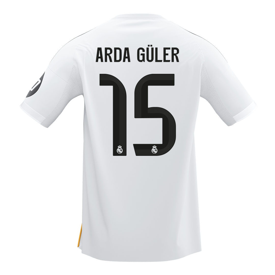 Camiseta ARDA GÜLER #15 Real Madrid 2025/26 Primera Equipación - Versión Hincha